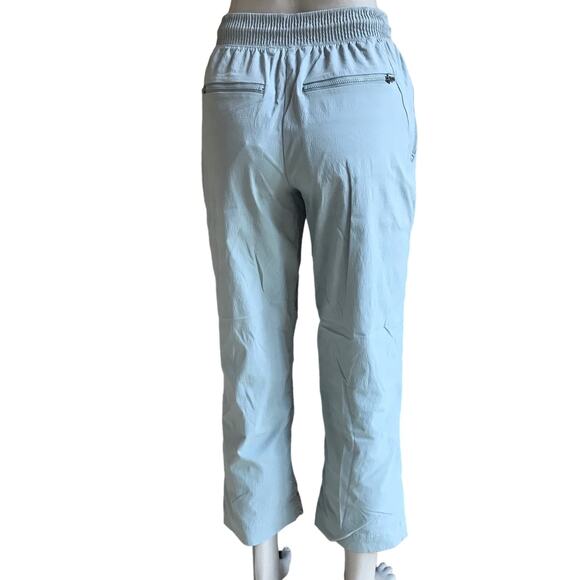 Athleta Trekkie Straight Crop Sea Foam Green Pull On Pants Women’s Size 4 - Picture 1 of 7
